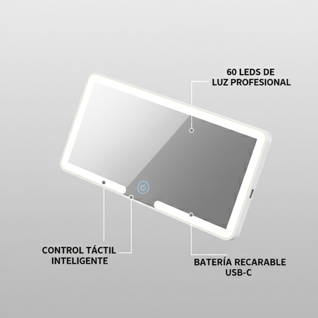 Espejo led para carro