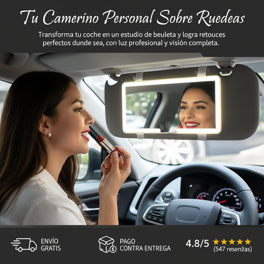 Espejo led para carro